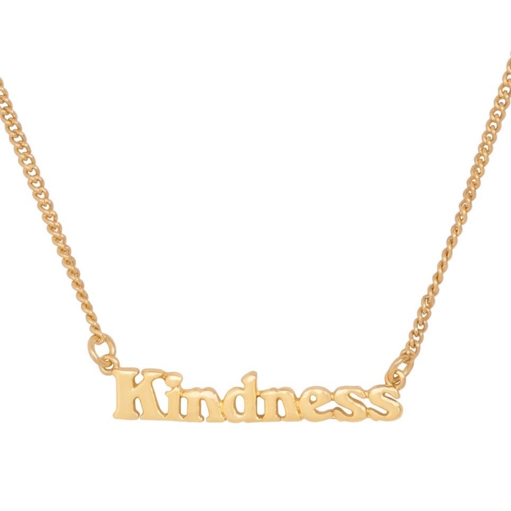 “Kindness” Gold Charm Necklace from ban.do